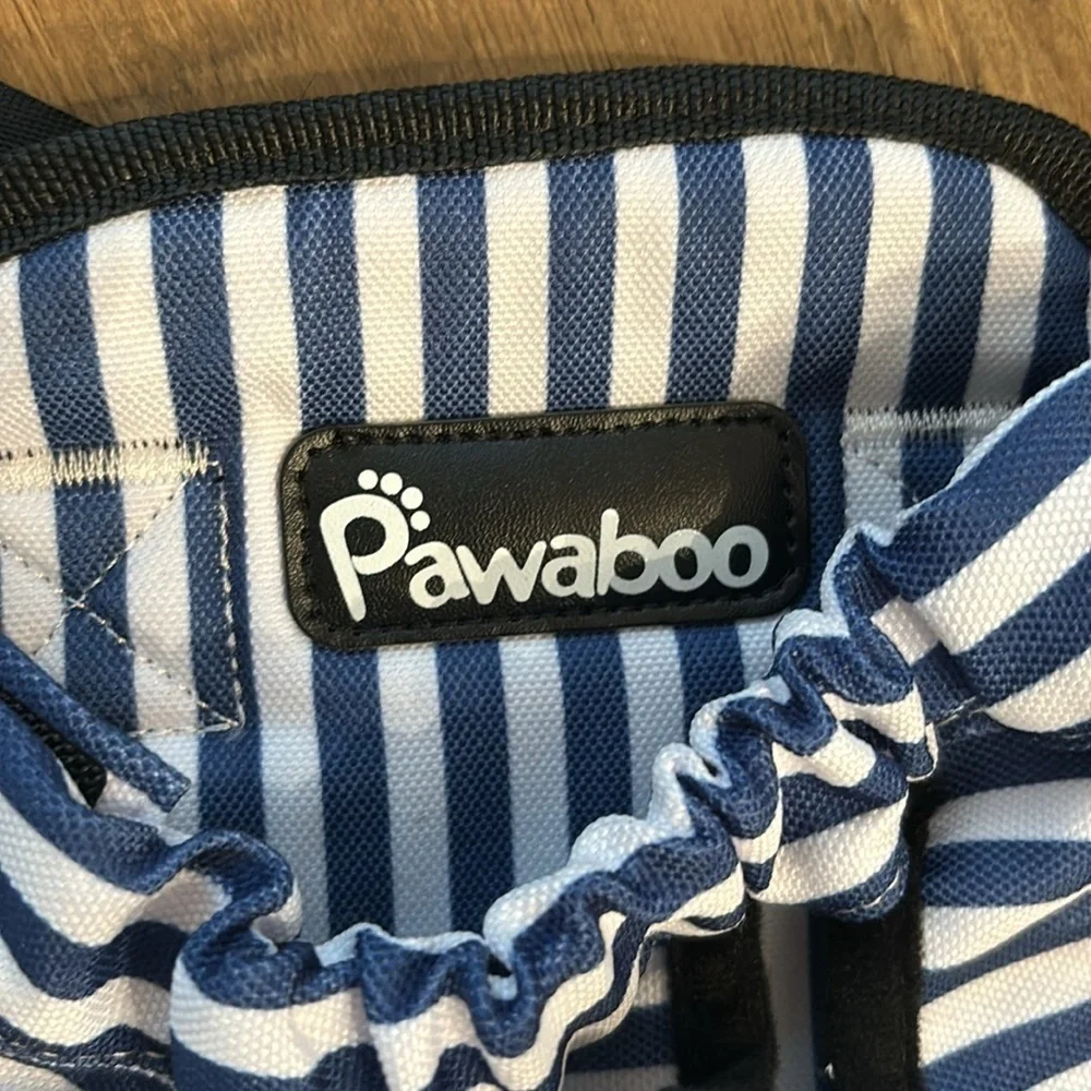 Pawaboo Navy Striped Dog Carrier Backpack